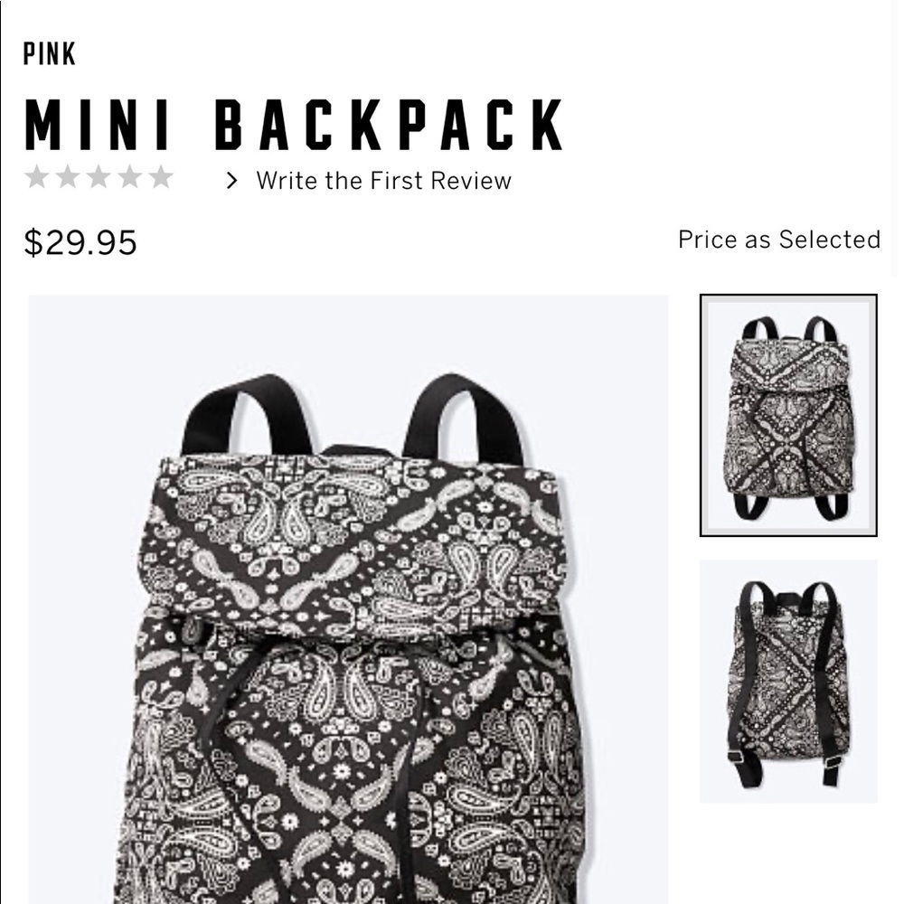 PINK mini backpack🌛 - Picture 5 of 5